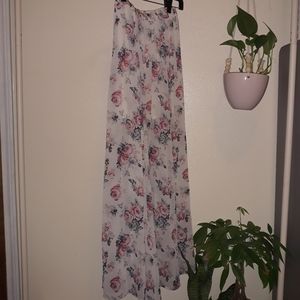 Flowy Floral Maxi Skirt